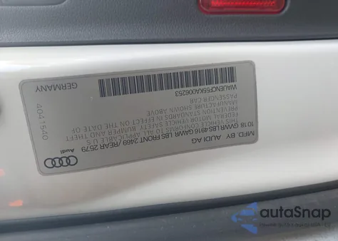 2019 Audi A5 45 Premium from USA, damaged, VIN WAUENCF55KA006253